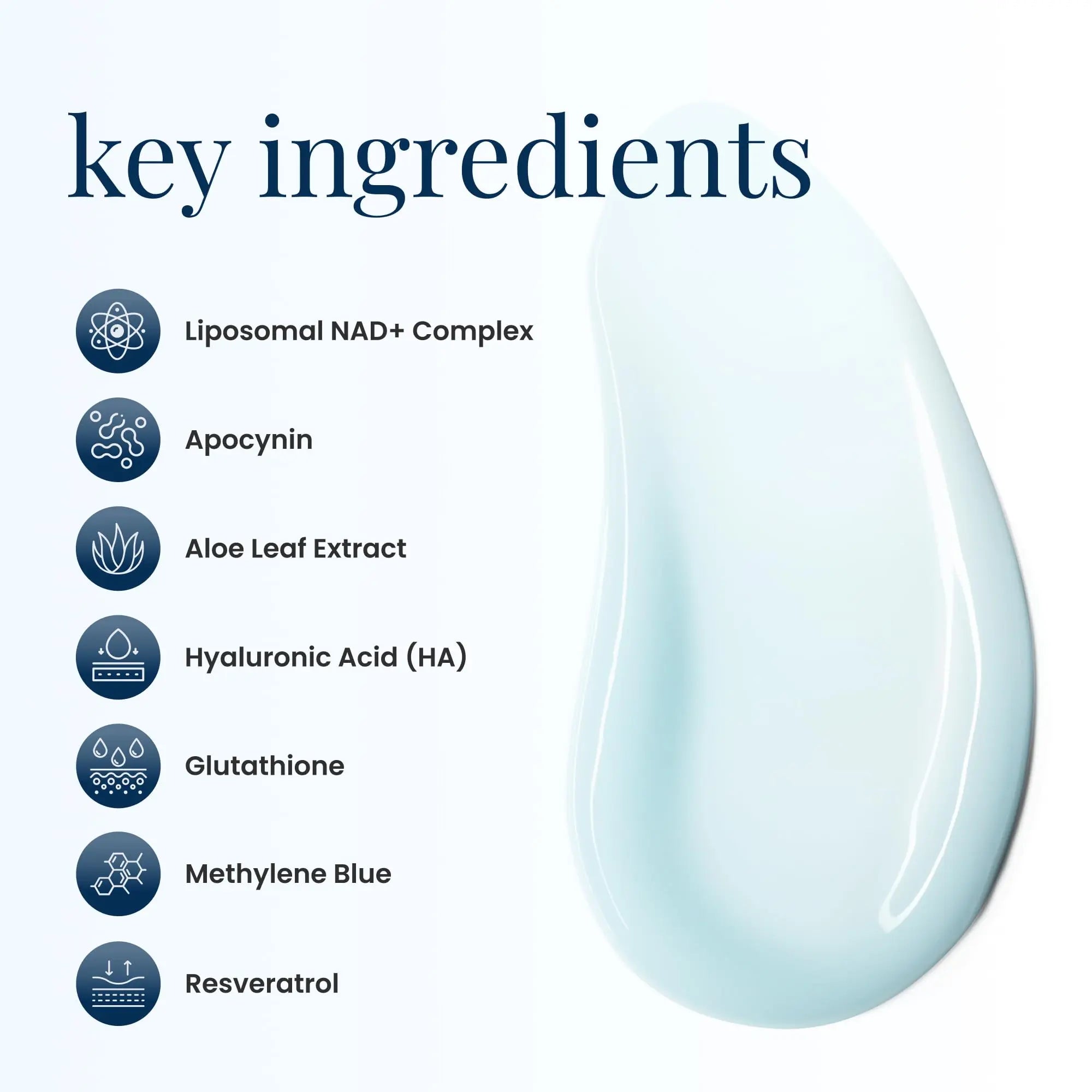 Renue Blue Methylene Blue Face Cream - Liposomal NAD+ Complex and Nutrients for Skin Rejuvenation, Deep Hydration, and Anti-Aging Support Renue By Science Au supplements