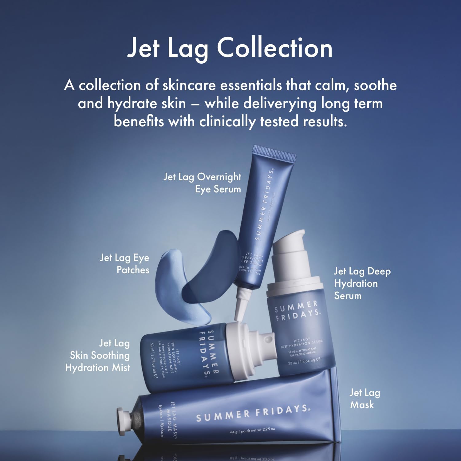 Summer Fridays Jet Lag Mask - Hydrating Face Moisturizer + Mask - Enriched with Hyaluronic Acid, Niacinamide, Glycerin + Antioxidants Helps Nourish Skin for a Renewed + Radiant Complexion (2.25 Oz) Summer Fridays Au supplements