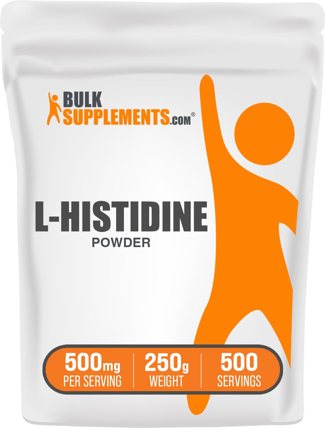 BulkSupplements.com L-Histidine Powder - as L-Histidine Base, Histidine Supplement - Essential Amino Acid & Gluten Free, 500mg per Serving, 250g (8.8 oz) (Pack of 1) BulkSupplements Au supplements
