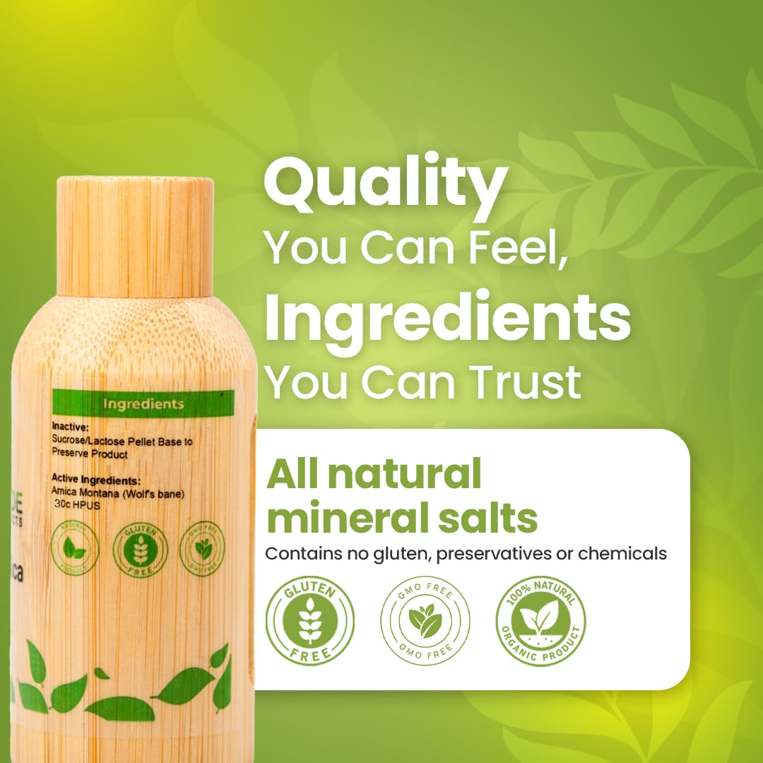 Bestmade Natural Products Arnica Montana 30C - Muscle Recovery, Soreness Relief, Pain Aid, and Holistic Wellness Support, 140 Pellets Bestmade Naturalproducts.com Au supplements