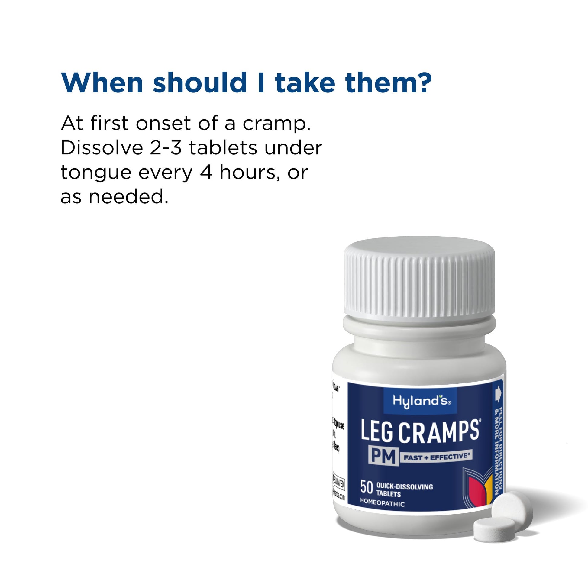 Hyland's Leg Cramps PM, Relief of Nighttime Leg, Calf, and Foot Cramps, 50 Quick-Dissolving Tablets 2-Pack (100 Total) Hyland's Au supplements