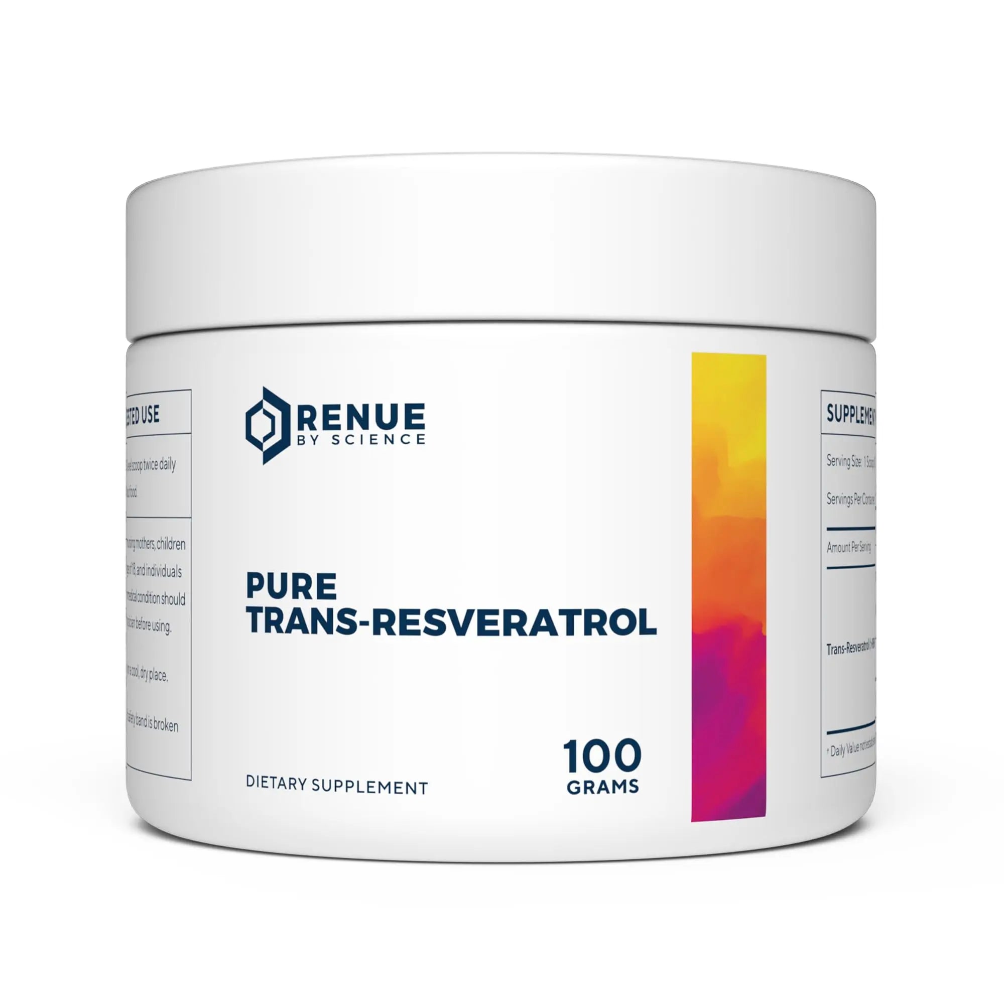 Renue By Science Resveratrol | High Strength Resveratrol Supplement | 100g Trans Resveratrol Powder | Reservatrol 200 Day Supply | Non-GMO & Allergen Free | Manufactured in The USA Third-Party Tested Renue By Science Au supplements