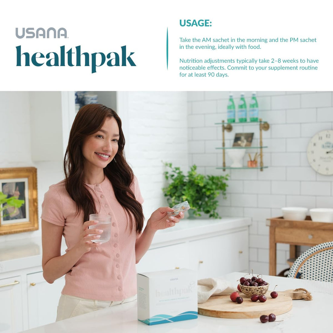 USANA HealthPak with InCelligence Technology and Essential Nutrients and Antioxidants to Support Total Body Health* – Convenient Daily AM/PM Packets – 56 Packets – 28 Day Supply USANA Au supplements