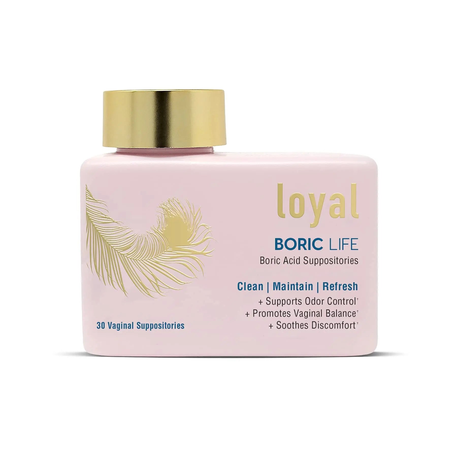 Loyal Boric Life - Boric Acid Suppositories - 600mg - Supports Odor Control - Promotes Balance - Soothes Discomfort - Made in USA - 30 Count Loyal Au supplements