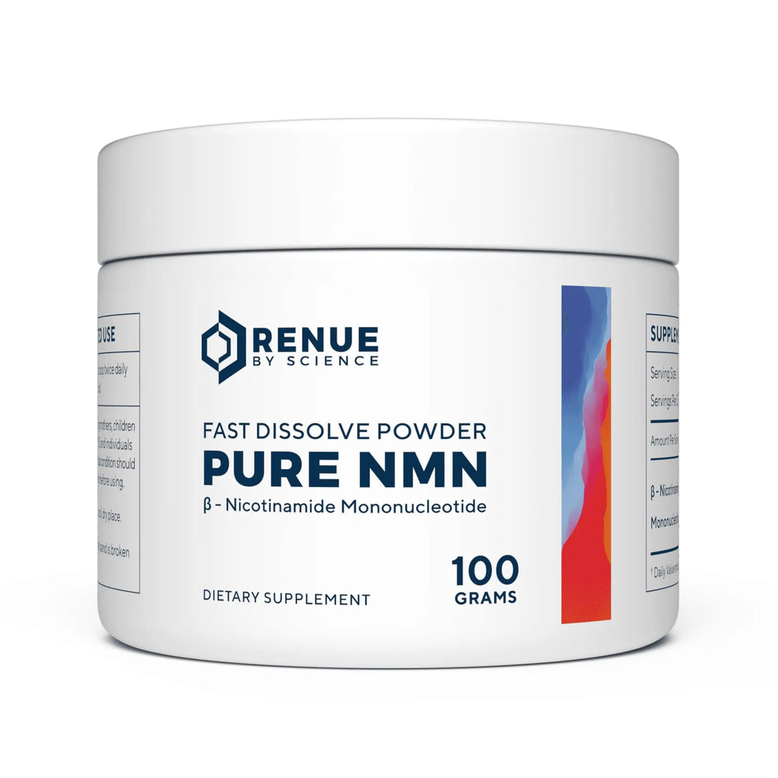 Renue By Science NMN Powder | 100g Fast Dissolve Powder Supplement | 500mg Nicotinamide Mononucleotide per Serving Renue By Science Au supplements