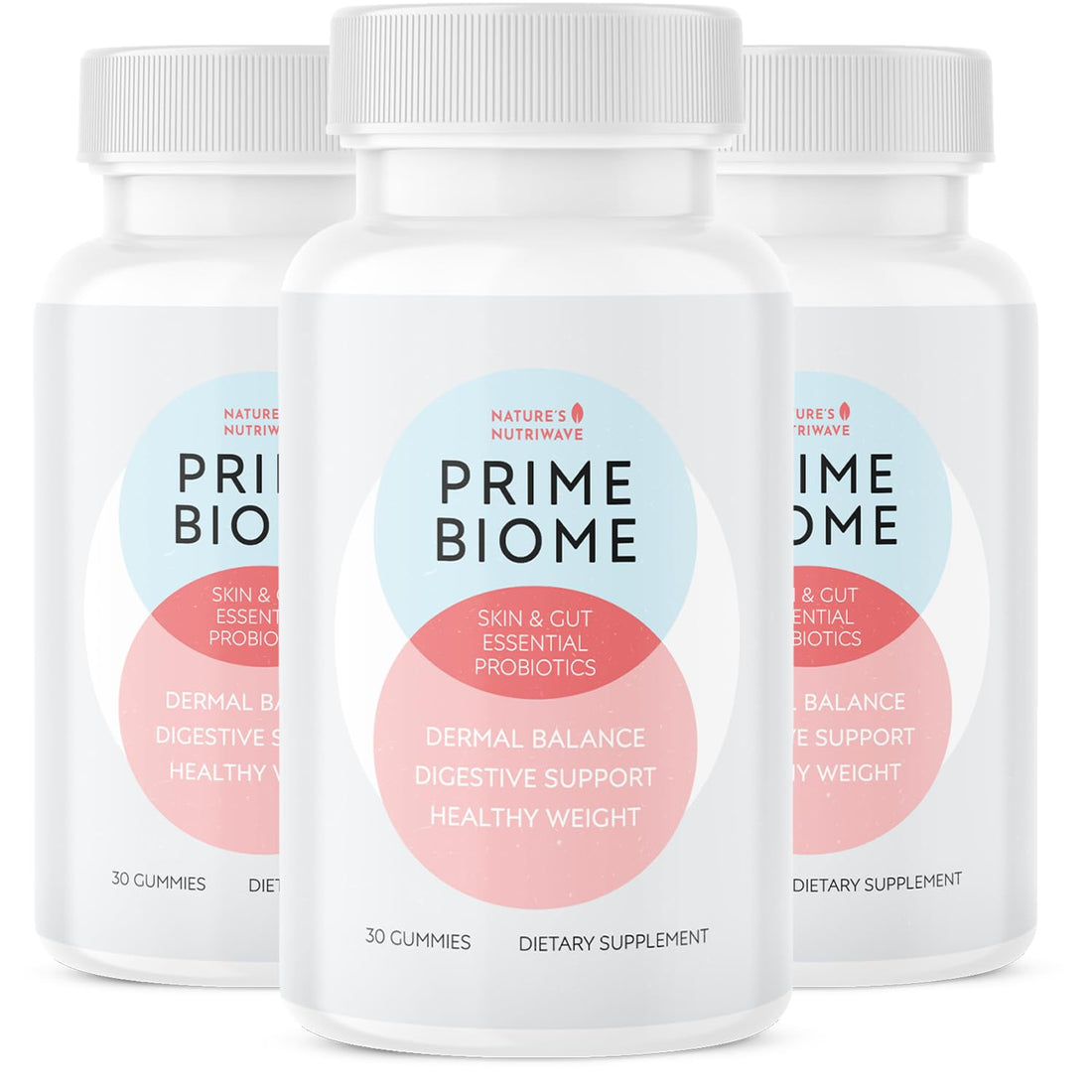 Nature’s NutriWave PrimeBiome Probiotic Gummies – Plant-Based Blend with Inulin, Lion’s Mane, Ginger & More– Non-GMO, No Stimulants, GMP Certified – 30 Gummies, 3 Month Supply Nature’s NutriWave Au supplements