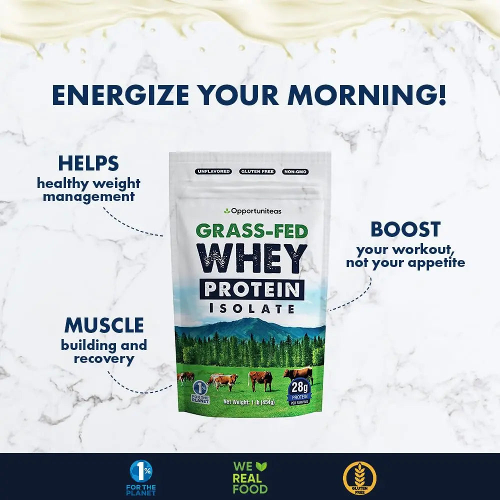 Opportuniteas Grass Fed Whey Protein Isolate Powder - Unflavored Whey Protein Isolate Opportuniteas Au supplements