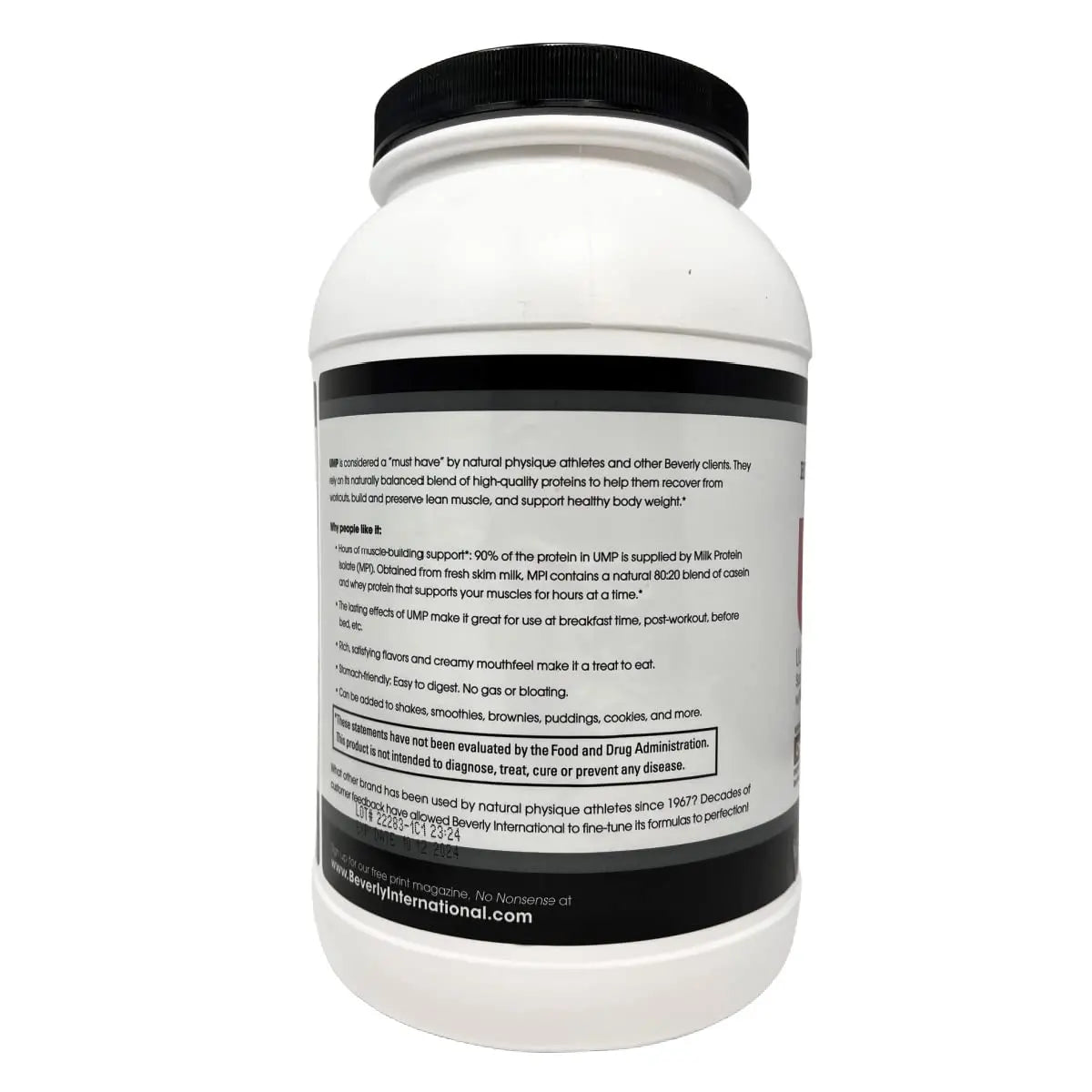 Beverly International UMP Protein Powder, Chocolate. Unique Whey-Casein Ratio Builds Lean Muscle. Easy to Digest. No Bloat. (32.8 oz) 2lb .8 oz Beverly International Au supplements
