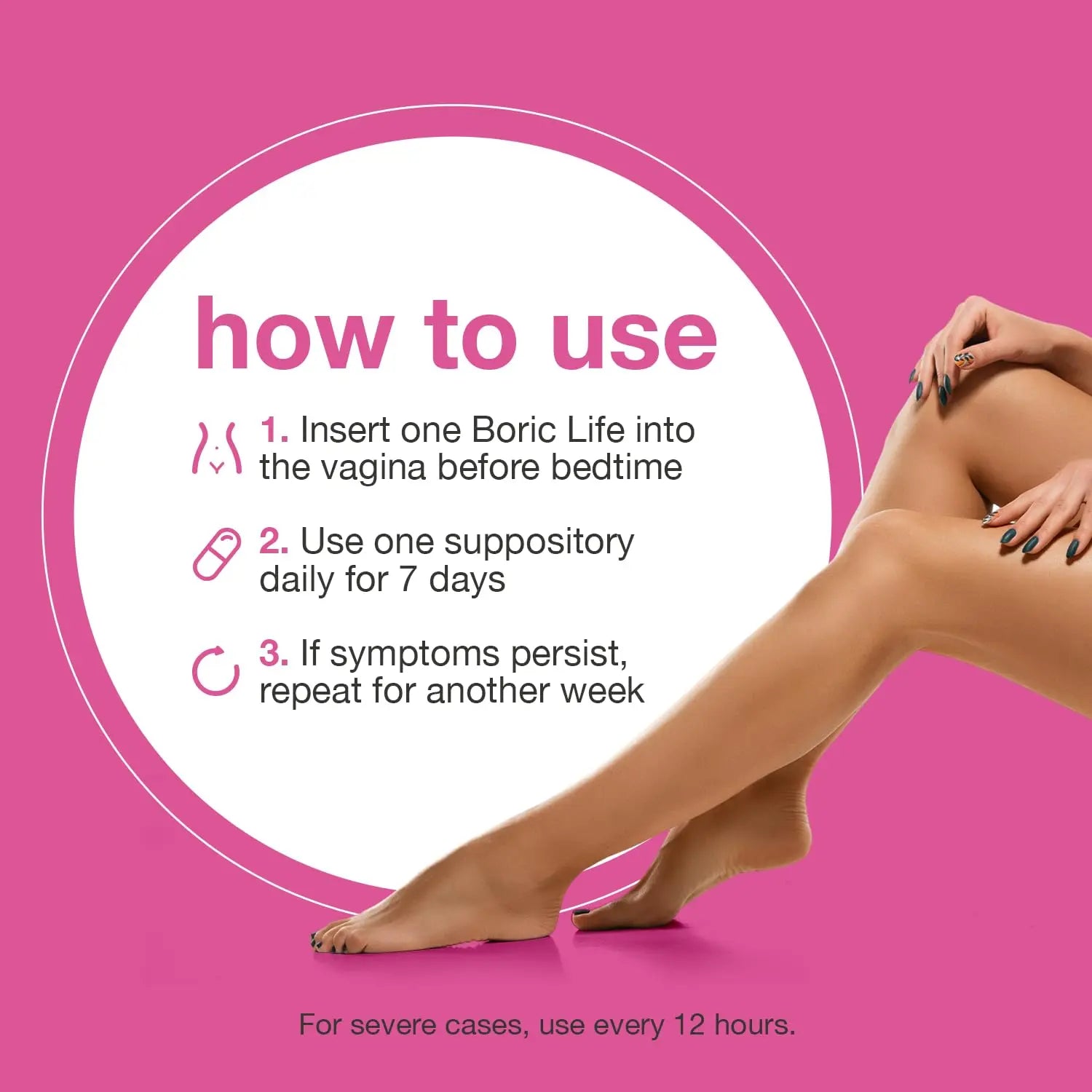 NutraBlast Boric Acid Suppositories - 100% Pure Made in USA - Boric Life Intimate Health Support (60 Count) NutraBlast Au supplements