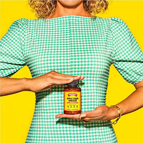 Bragg Apple Cider Vinegar Capsules - Vitamin D3 & Zinc - 750mg of Acetic Acid – Immune Bragg Au supplements