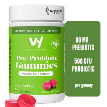 VitaHustle Probiotic Gummies + Prebiotics by Kevin Hart with Chicory Root Inulin Fiber VitaHustle Au supplements