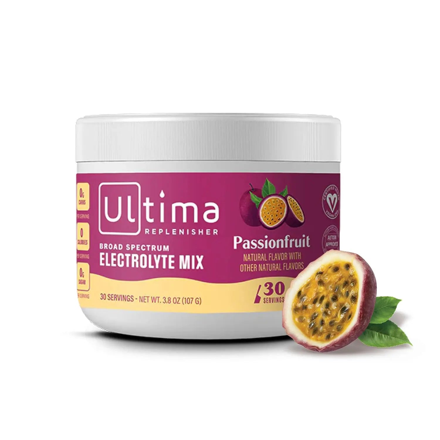Ultima Replenisher Daily Electrolyte Drink Mix – Passionfruit, 30 Servings – Hydration Ultima Replenisher Au supplements