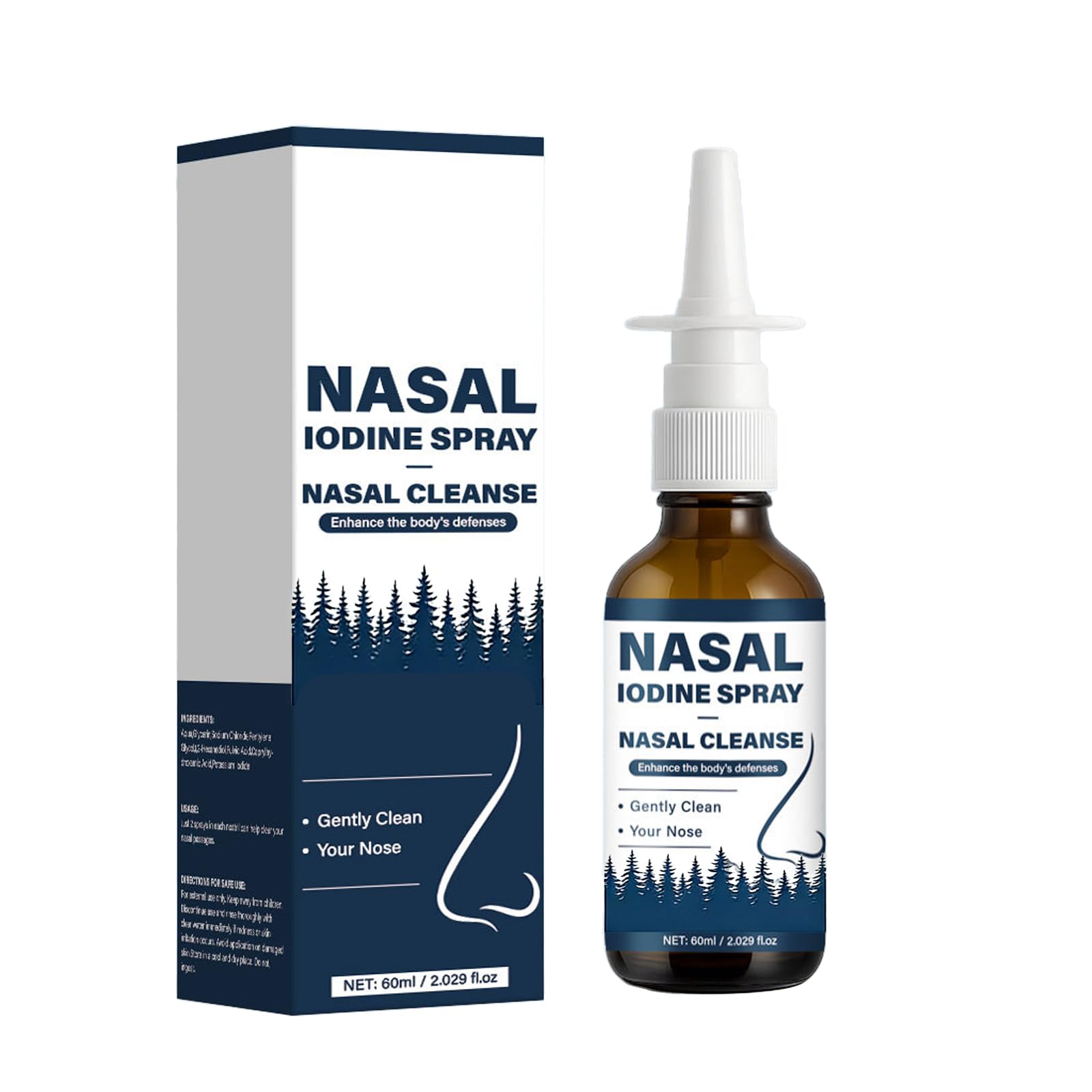 VIPUDA Nutramd Iodine Nasal Spray, Cleanses & Refreshes Your Nasal Passages, Iodine & Fulvic Acid Blend, 100% Natural Mineral Formula – 60 ml/2.029 fl.oz (1pc) VIPUDA Au supplements