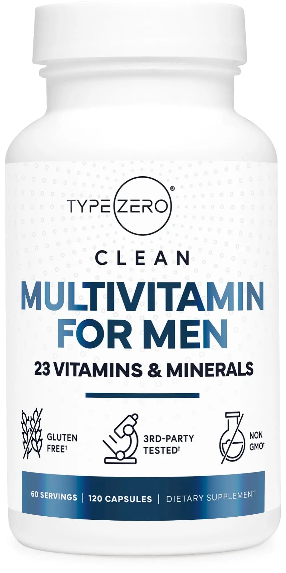 Type Zero Multivitamin Capsules for Men (120 Capsules) (1200 mg) - Gluten-Free, 60 Servings Type Zero Au supplements