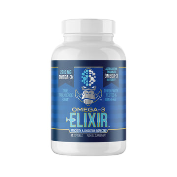 Gorilla Mind Omega-3 Elixir™ | 2210mg Fish Oil Re-Esterified Triglyceride Form | EPA, DHA + 2 Fatty Acids | Astaxanthin Infusion for Bolstered Integrity | 3rd Party & Rancidity Tested | 60 Softgels Gorilla Mind Au supplements