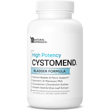 CystoMend Bladder & Pelvic Discomfort Formula (High Potency) - Supports Less Flares & Urgency* - Premium Bladder Support for Women & Men - USA Manufactured & Third-Party Tested - 180 Capsules CystoMend Au supplements