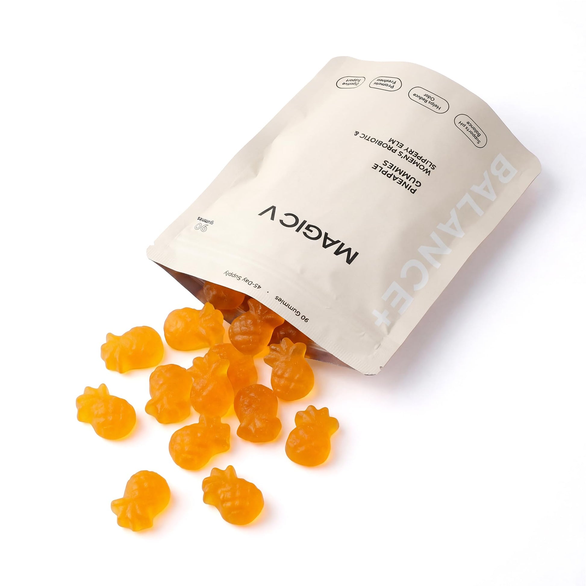 Magic V Care – Premium Feminine Balance Gummies – Women’s Wellness & pH Support – Vaginal Health, Immunity & Hormonal Balance – Vegan, Gluten-Free – Tropical Pineapple – 90 Gummies – 45 Servings Magic V Steam Au supplements