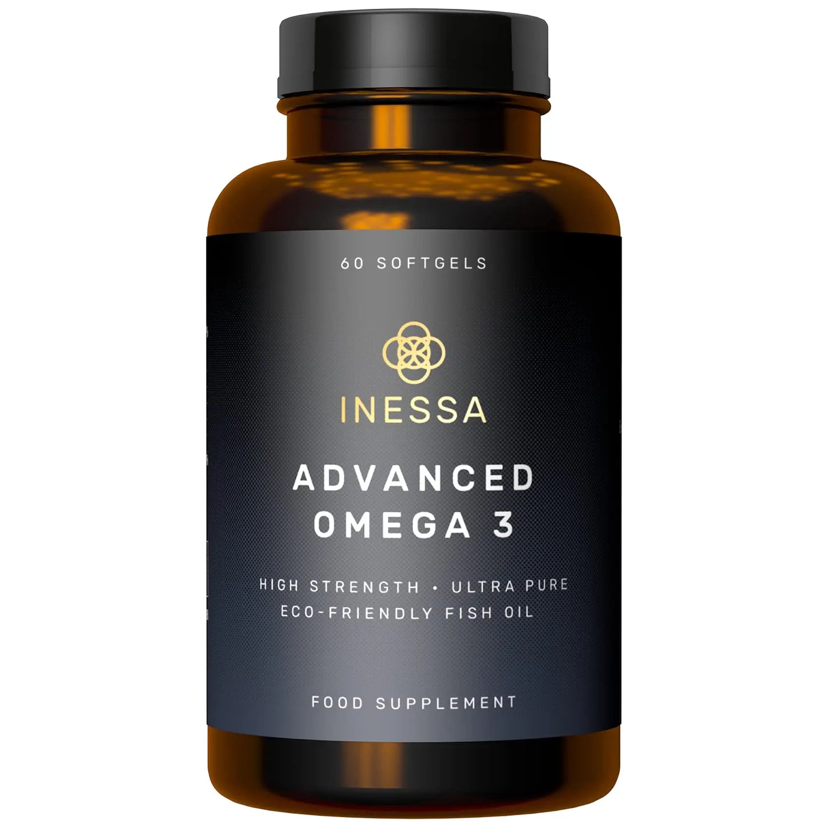 Omega 3 Fish Oil 1200mg (480mg EPA/360mg DHA per capsule) High Strength, Ultra Pure Inessa Au supplements