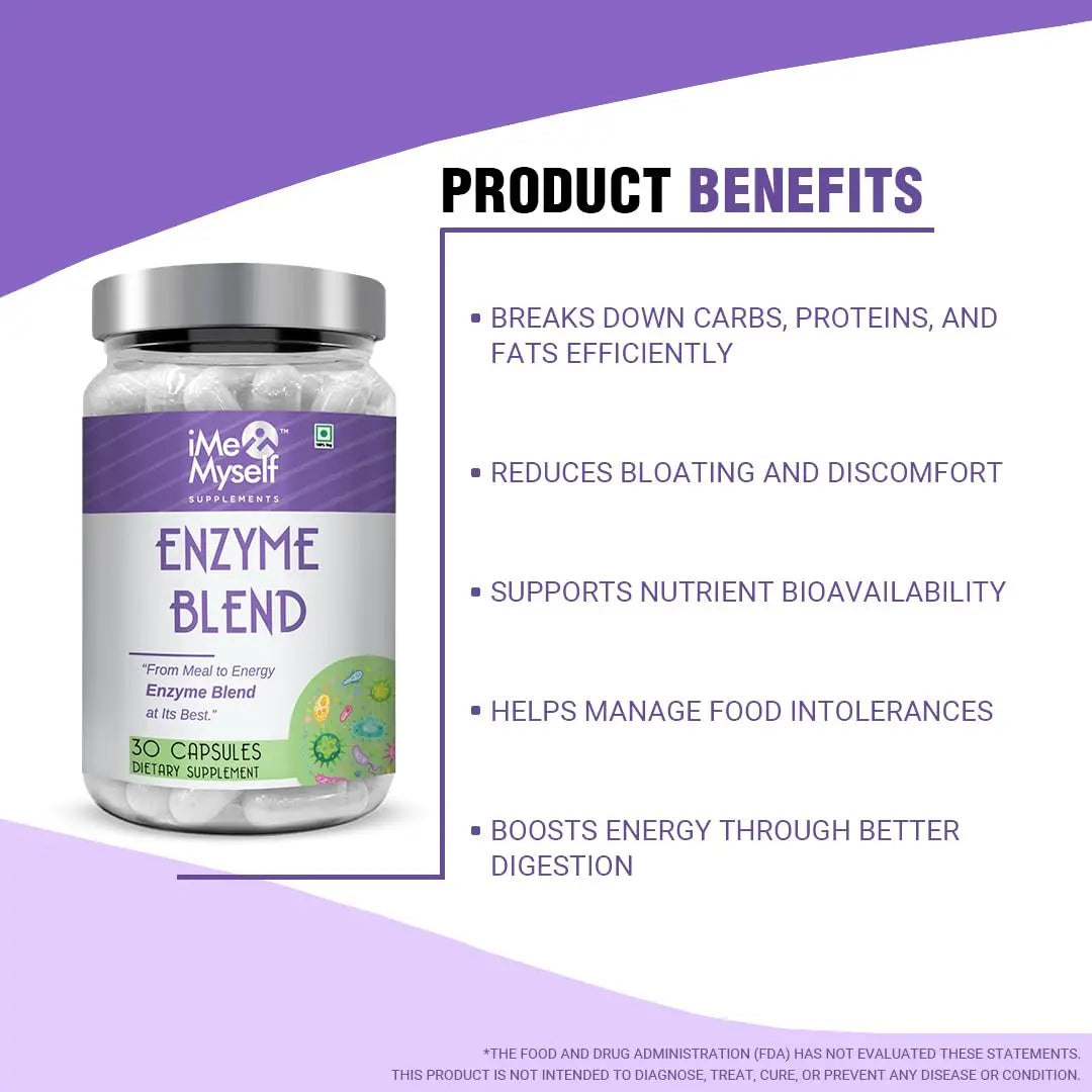 iMeMyself Enzyme Blend | 30 Veg Capsules iMeMyself Au supplements