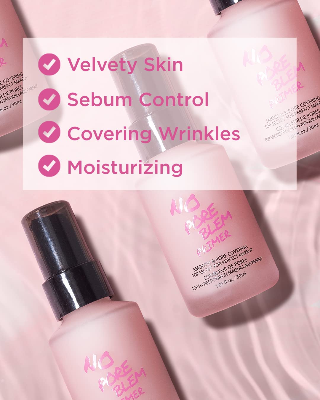 TOUCH IN SOL No Poreblem Primer – Pore Primer for Korean Makeup, Mattifying Primer for Oily Skin, Pore Eraser for Large Pores, Blurring Finish from K Beauty (1.01 fl.oz/30ml) Touch in Sol Au supplements