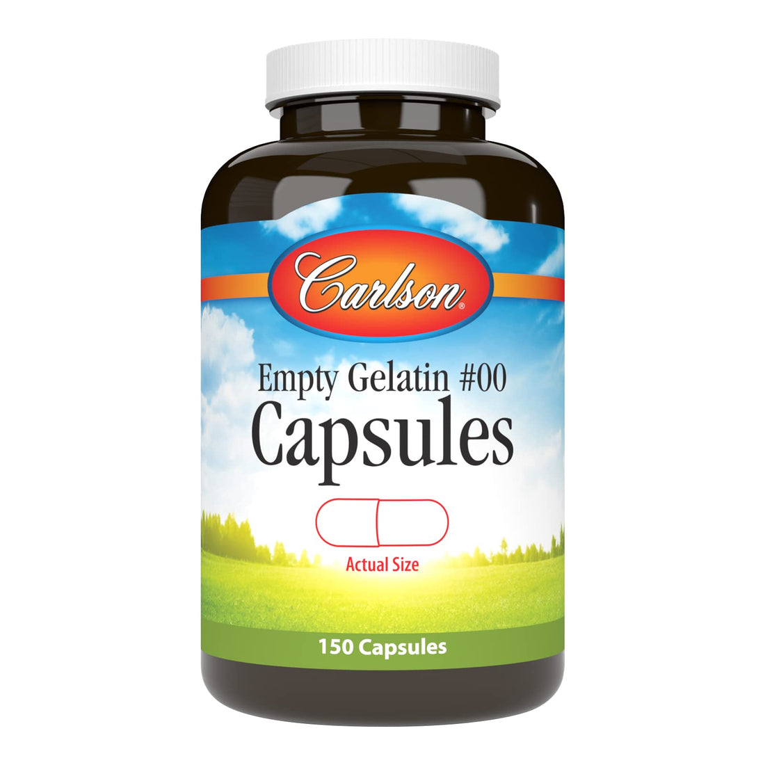 Carlson - Empty Gelatin #00 Capsules, Easy to Separate & Fill, 150 capsules Carlson Au supplements