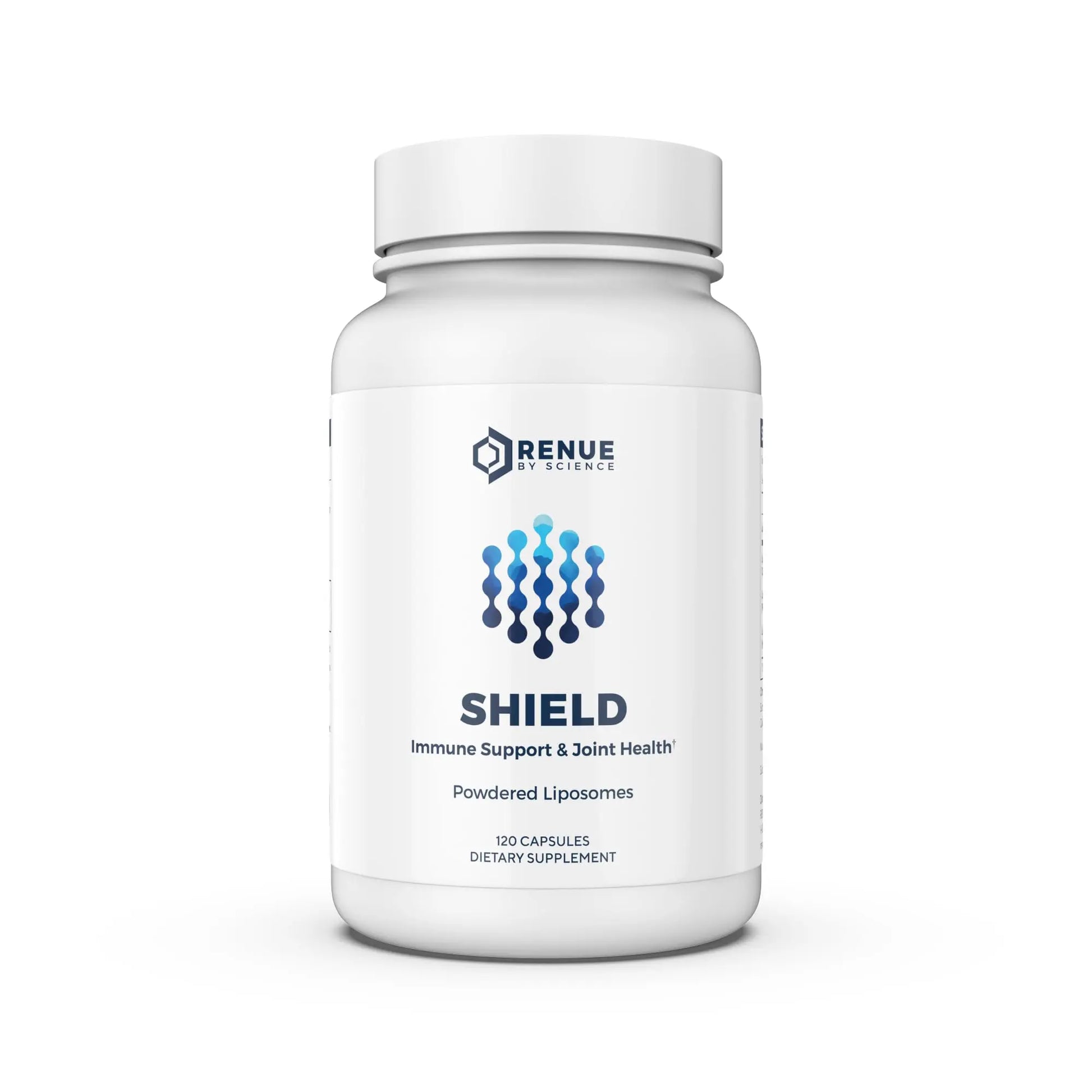 Renue By Science Shield | Liposomal Vitamin C CaAKG P.E.A Hyaluronic Acid Supplement | 120 Capsules with Vitamin C (500mg) CA AKG (150mg) Palmitoylethanolamide (75mg) HLA (75mg) | Made in The USA Renue By Science Au supplements