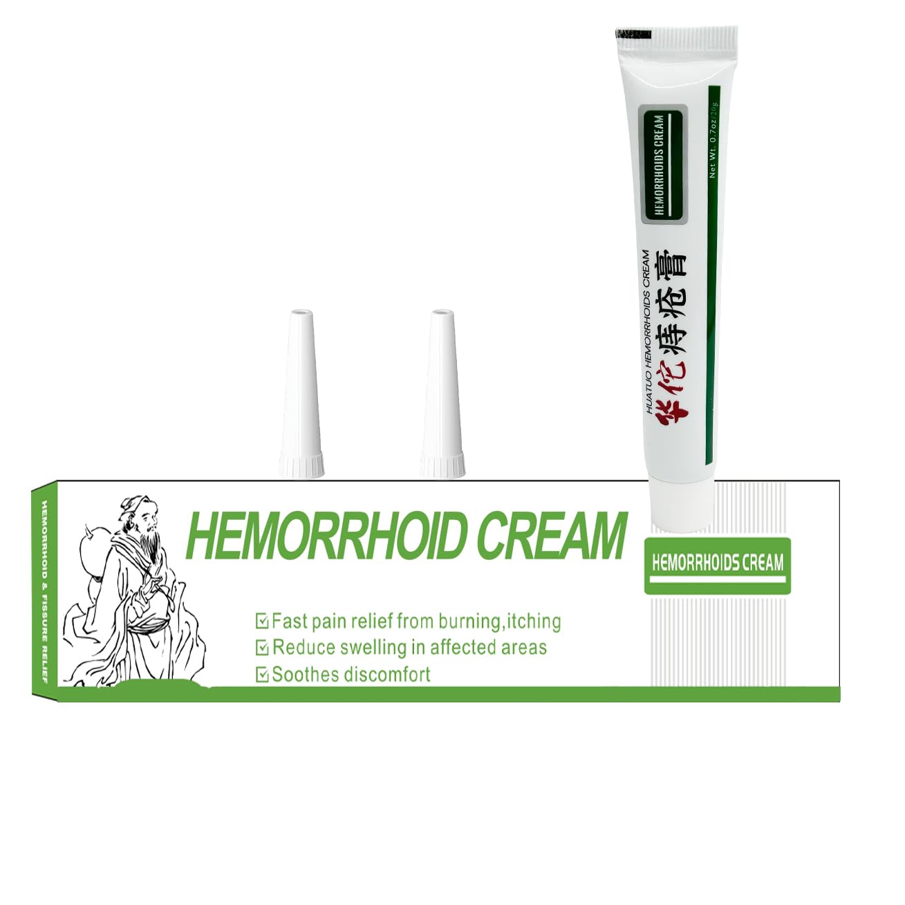 BONIORRI Hemorrhoid & Fissure Relief Ointment 20g Tube– Maximum Strength Hemorrhoid Cream, Herbs Fast Acting Ingredients. (0.7 oz Total) BONIORRI Au supplements
