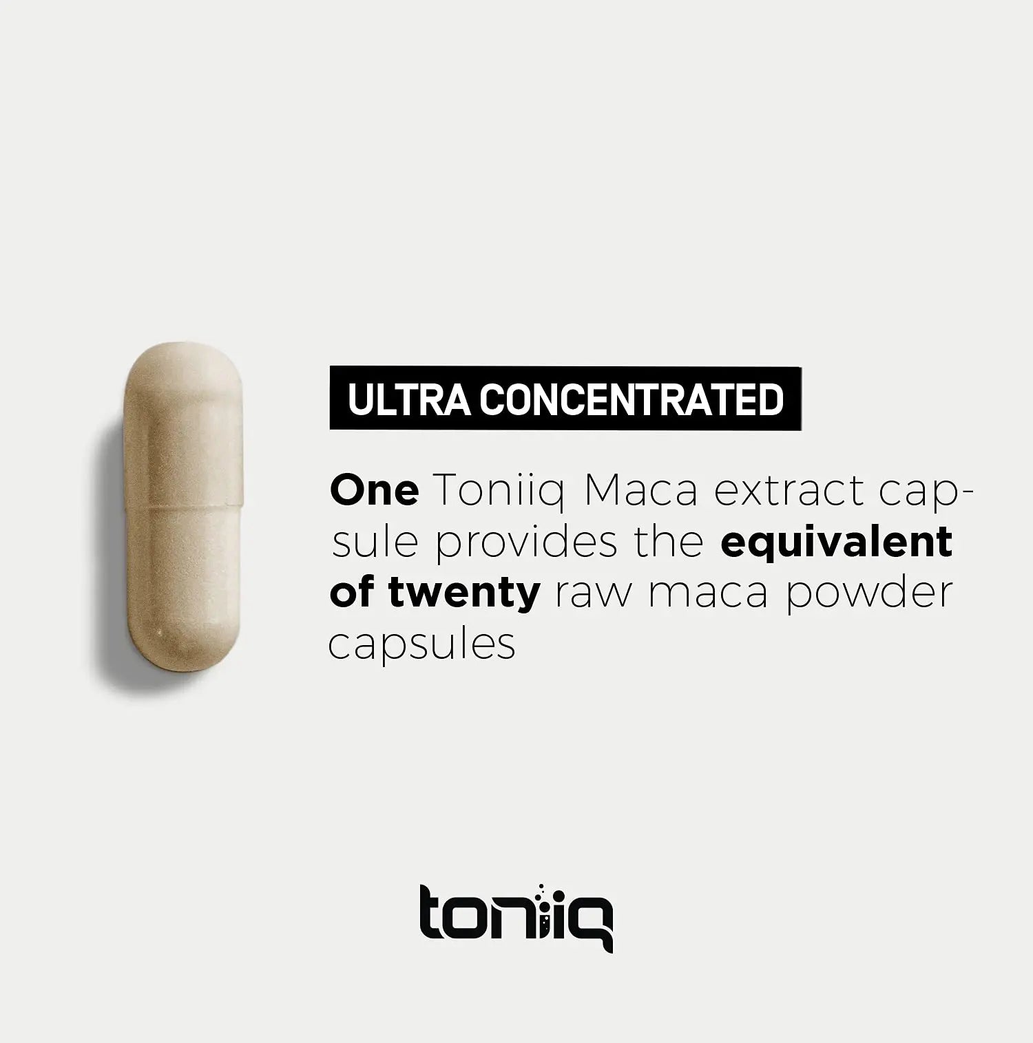 Toniiq 10,000mg 20x Concentrated Extract - Single Origin Wildcrafted Maca Root Capsules Toniiq Au supplements