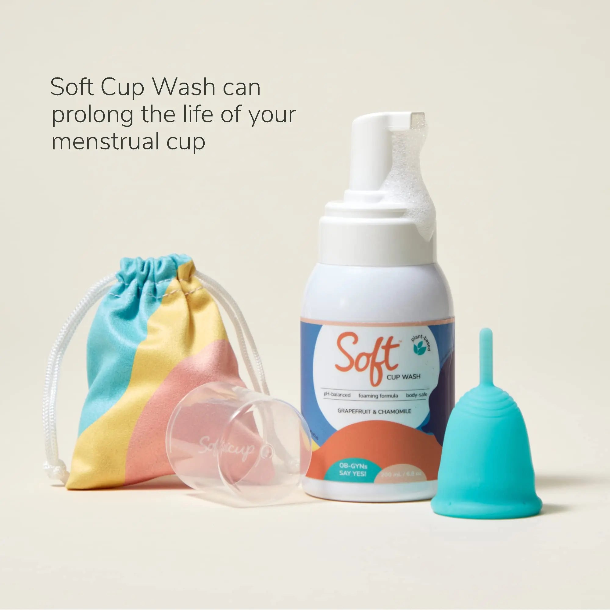 Soft Cup Wash | Menstrual Cup Cleanser for Silicone Period Cups | 6.8 oz | pH-Balanced Softcup Au supplements