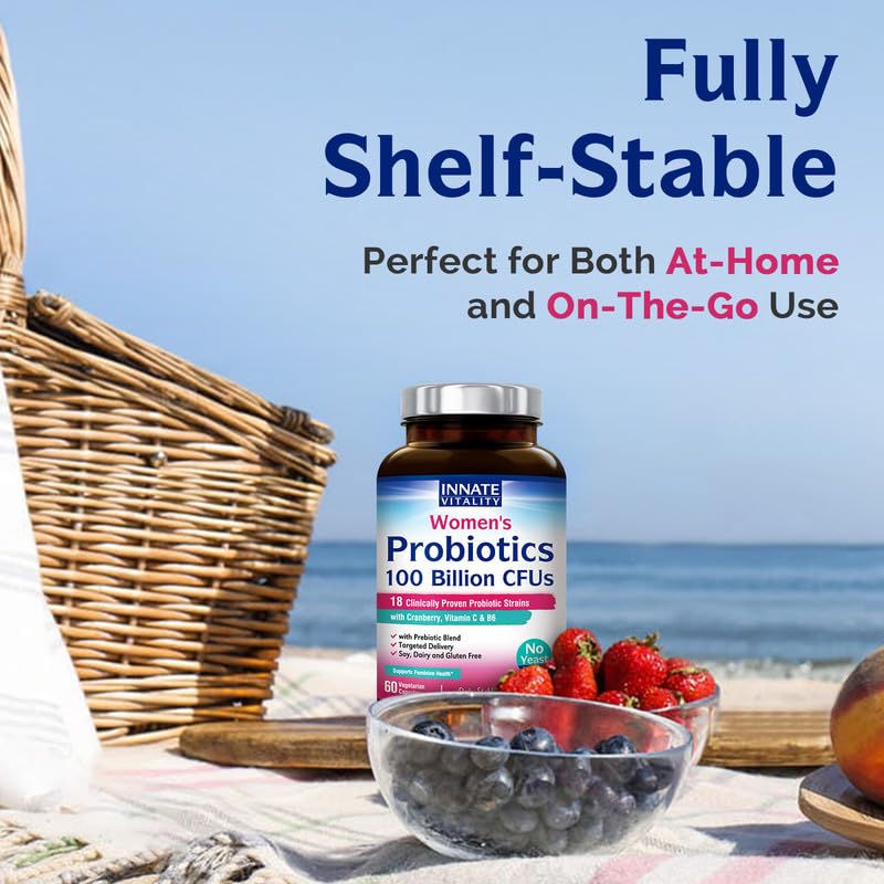 Innate Vitality Women’s Probiotics, 100 Billion CFUs 18 Strains, with Cranberry, Vitamin C Innate Vitality Au supplements