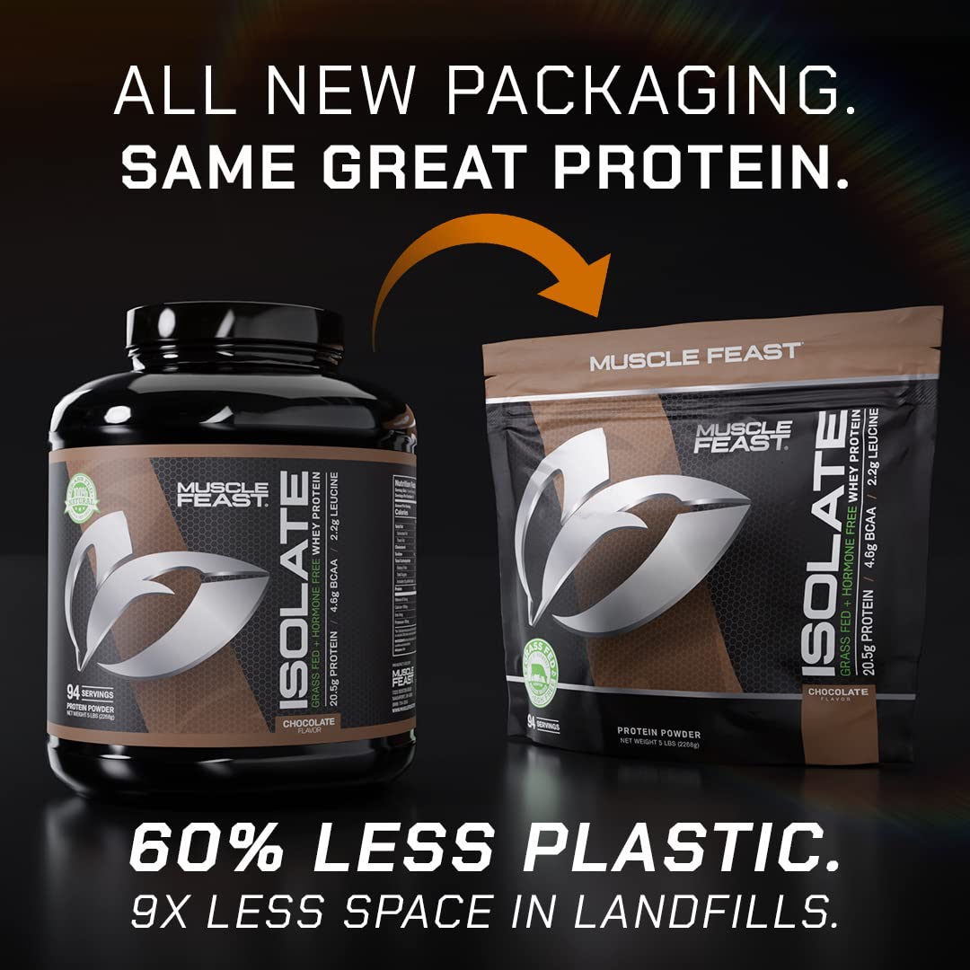 Muscle Feast Grass-Fed Whey Protein Isolate, All Natural Hormone Free Pasture Raised Muscle Feast Au supplements