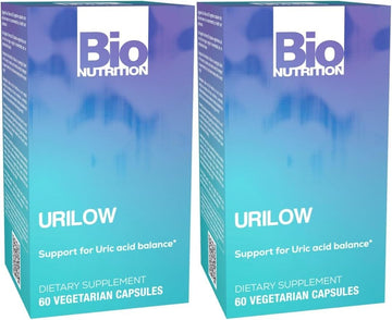 Bio Nutrition 2 Pack Urilow 60 Vegetarian Capsules | Natural Support for Urinary Health | Promotes a Healthy Uric Acid Balance Bio Nutrition Au supplements