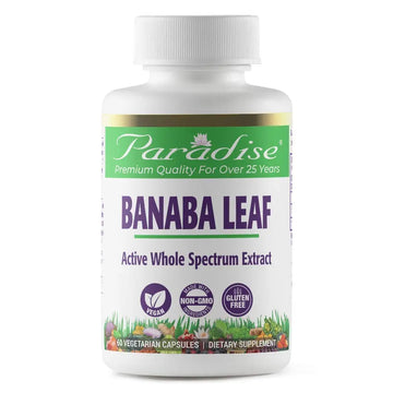 Paradise Herbs Banaba Leaf Vegetarian Capsules, 60 Count Paradise Herbs Au supplements