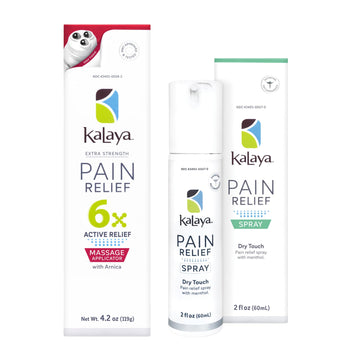 Kalaya 6X Pain Relief Arnica Cream with Massager and Active Pain Relief Spray for Joint & Muscle Pain Kalaya Naturals Au supplements