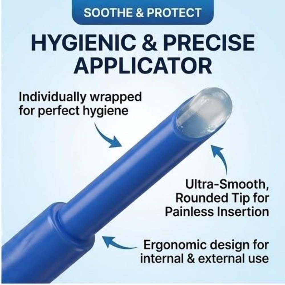 Hemorrhoid Relief Gel with 3 Disposable Applicators - Fast Soothing Cream for Itching & Swelling - Internal & External Treatment (Pack of 3) Aus Healthcare Au supplements