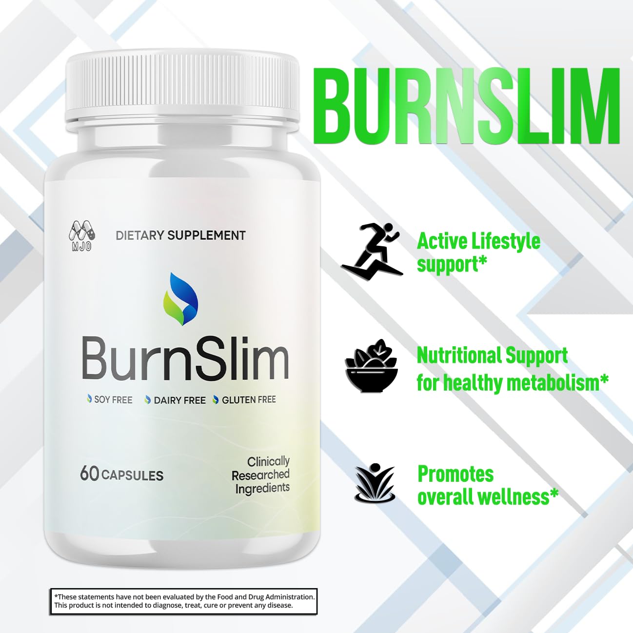 (2 Pack) Burn Slim Capsules, Official Burnslim Pills with All Natural Ingredients, Advanced Burn Slim Health and Wellness Vitamin Supplement Supporting Active Lifestyle for Women & Men (120 Capsules) MJO Au supplements