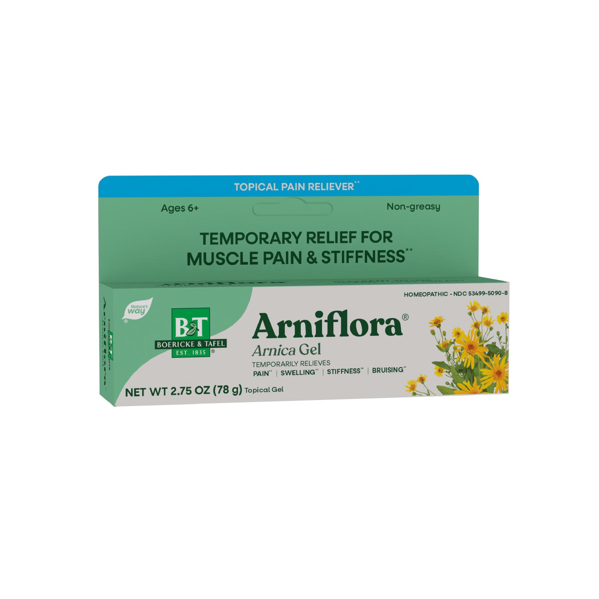Nature's Way Boericke & Tafel Arniflora Arnica Gel, Temporarily Relieves Pain*, Swelling*, Stiffness*, 2.75 Oz (Packaging May Vary) Nature's Way Au supplements