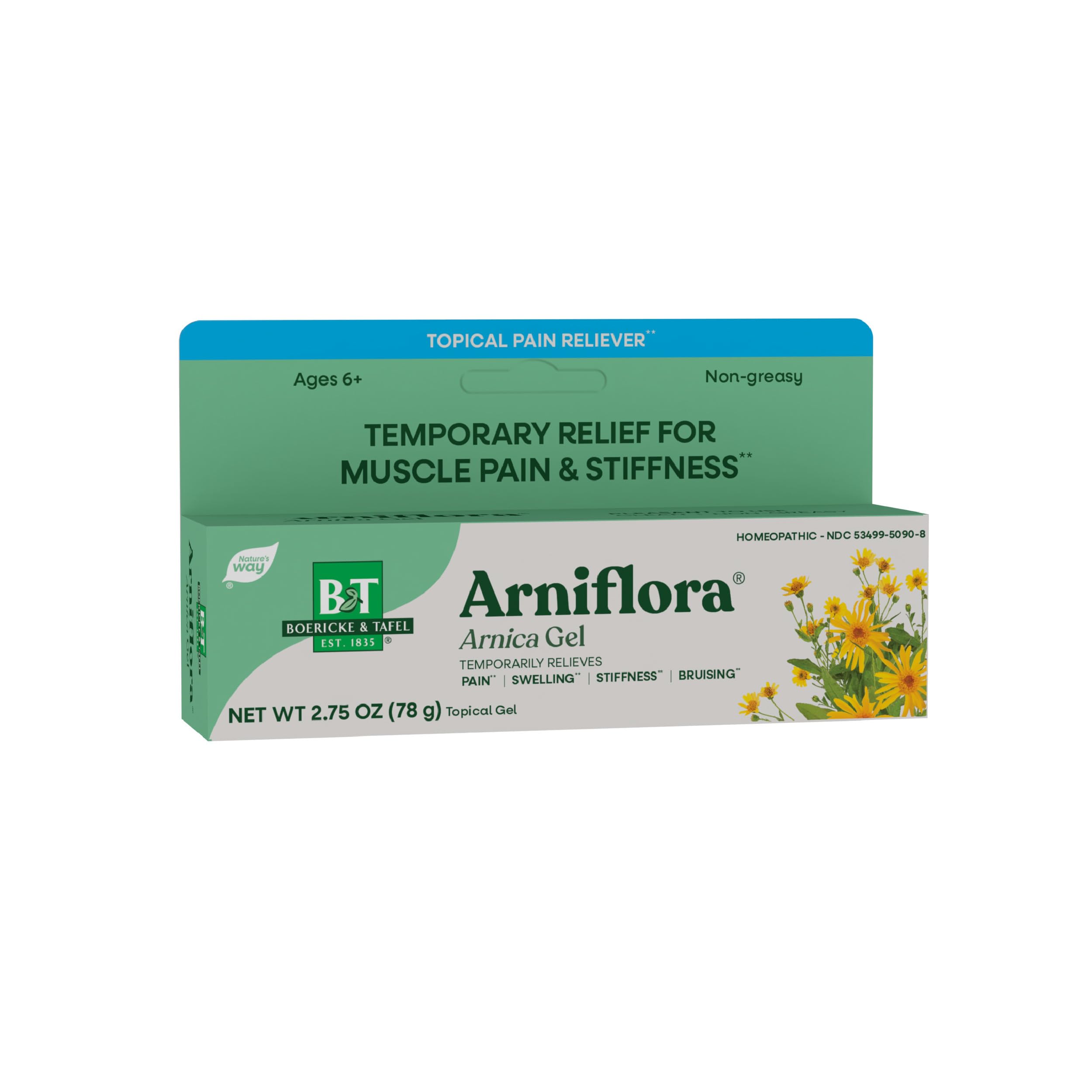 Nature's Way Boericke & Tafel Arniflora Arnica Gel, Temporarily Relieves Pain*, Swelling*, Stiffness*, 2.75 Oz (Packaging May Vary) Nature's Way Au supplements