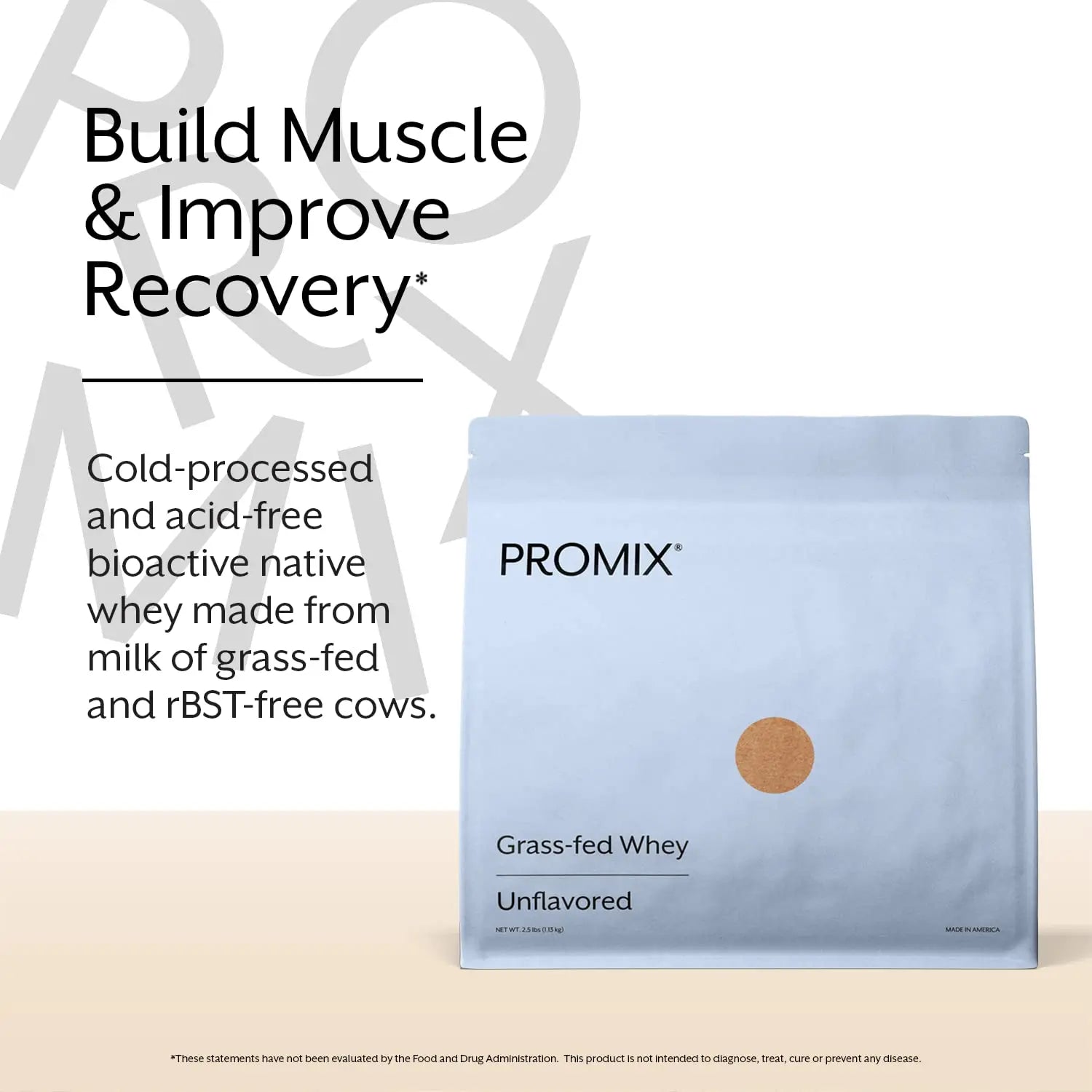 Promix Whey Protein Powder, Unflavored - 5lb Bulk - Grass-Fed & 100% All Natural ProMix Nutrition Au supplements