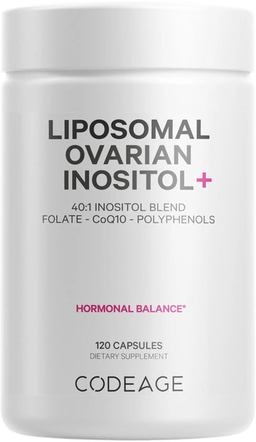 Codeage Liposomal Ovarian Inositol + Supplement - Myo-Inositol, D-Chiro-Inositol Codeage Au supplements