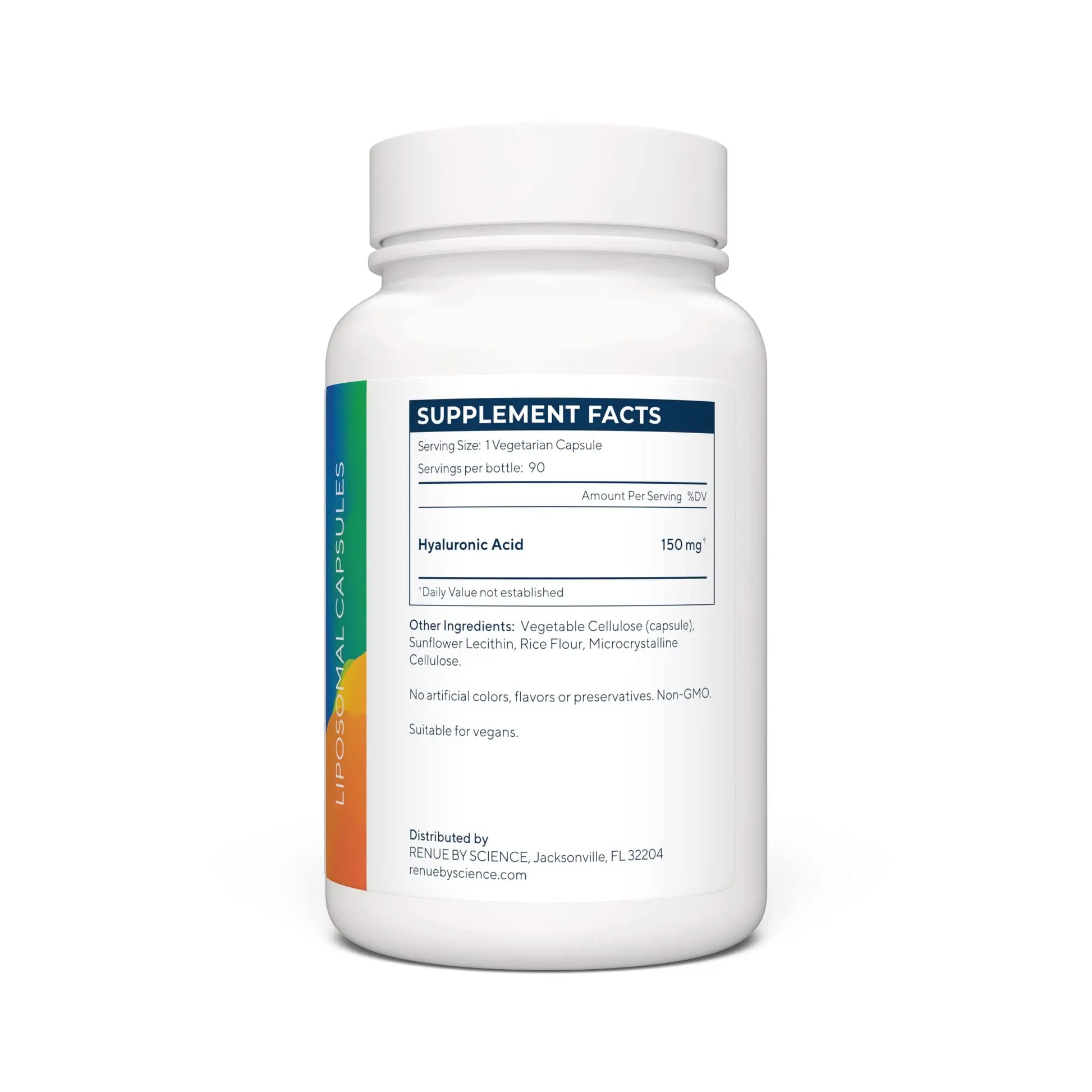 Renue By Science Hyaluronic Acid | HLA Liposomal Hyaluronic Acid Supplements | 90 Acido Hialuronico Capsules - 150mg Hylunaric Acid per Serving | Non-GMO | Made in The USA Third-Party Tested Renue By Science Au supplements