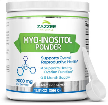 Zazzee Myo-Inositol Powder, 6 Month Supply, 183 Servings, 2000 mg per Serving Zazzee Au supplements