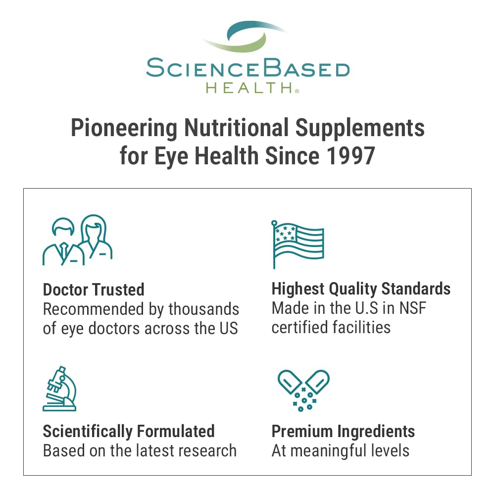 ScienceBased Health MacularProtect AREDS 2 Formula – Eye Health Vitamin & Mineral Supplement with Lutein, Zeaxanthin & B Vitamins for Macular & Vision Support – 60 Capsules ScienceBased Health Au supplements