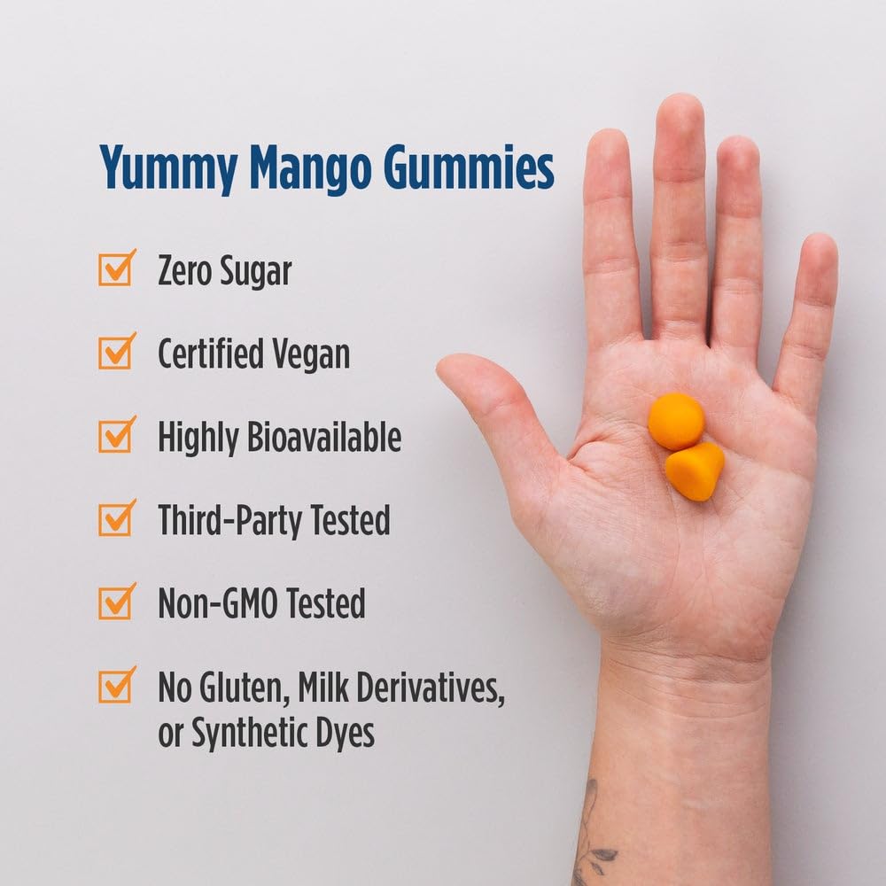 Nordic Naturals Zero Sugar Curcumin Gummies, Mango - 60 Gummies - 200 mg Optimized Curcumin Extract - Great Taste - Antioxidant Support, Healthy Metabolic Balance - Non-GMO, Vegan - 30 Servings Nordic Naturals Au supplements