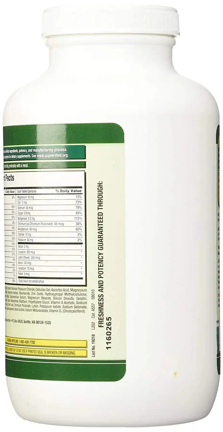 Kirkland Signature Adult 50+ Multi Vitamins & Minerals, 400 Tablets (2 Pack) KIRKLAND Au supplements