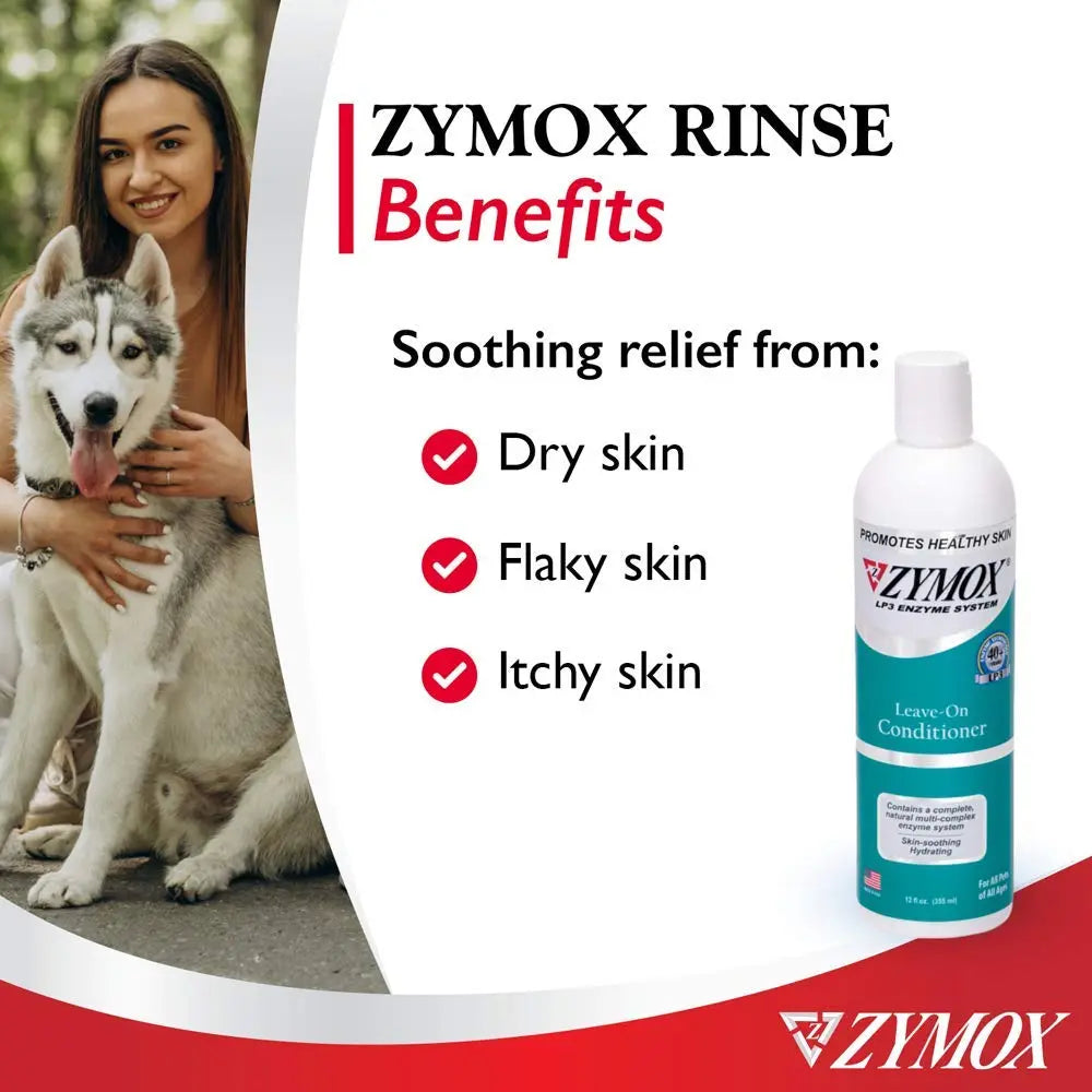Zymox Leave On Conditioner for Pets, 12 fl oz Pet King Brands Au supplements