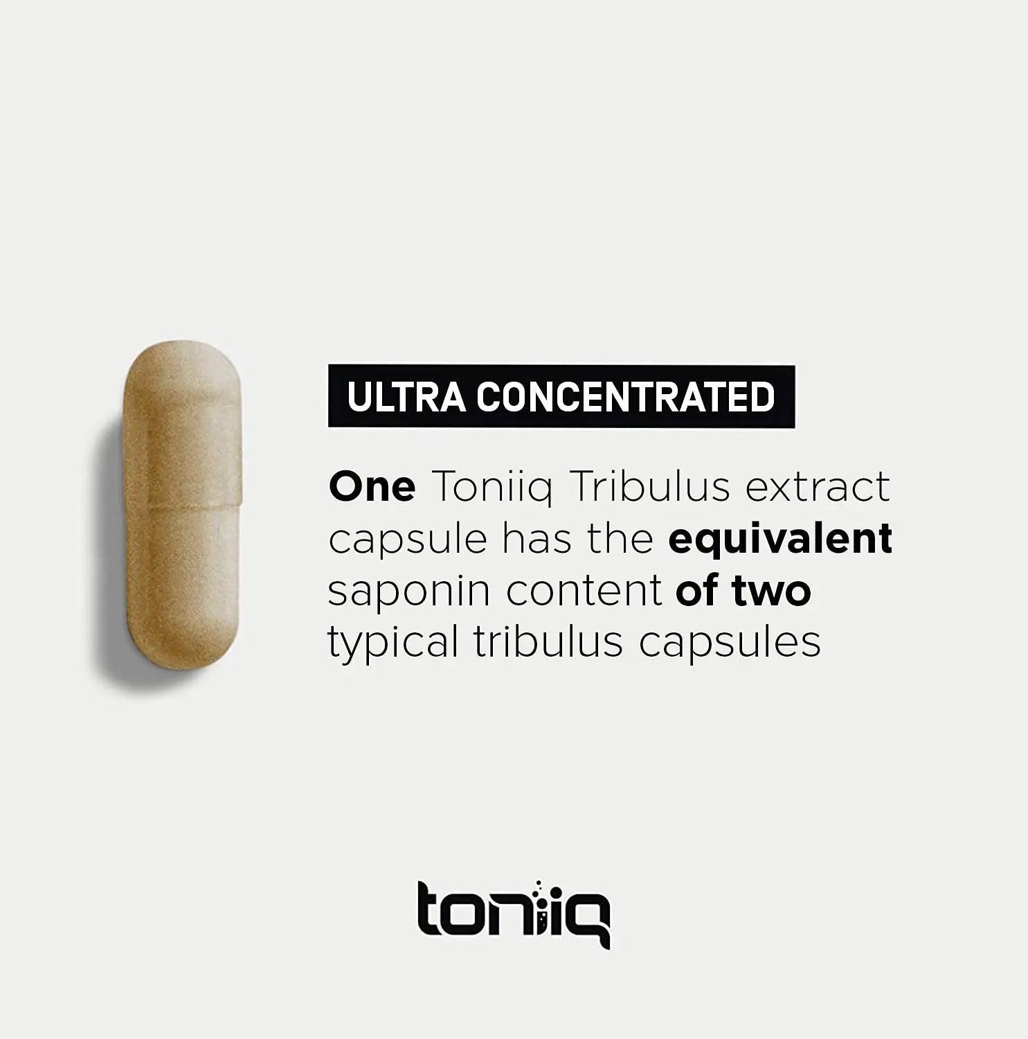 Toniiq Ultra High Strength Tribulus Capsules - 95% Steroidal Saponins - 1300mg Concent Toniiq Au supplements