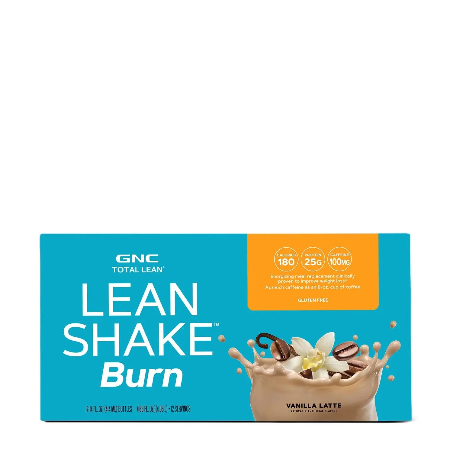GNC Total Lean Lean Shake Burn - Vanilla Latte - 12 Bottles GNC Au supplements