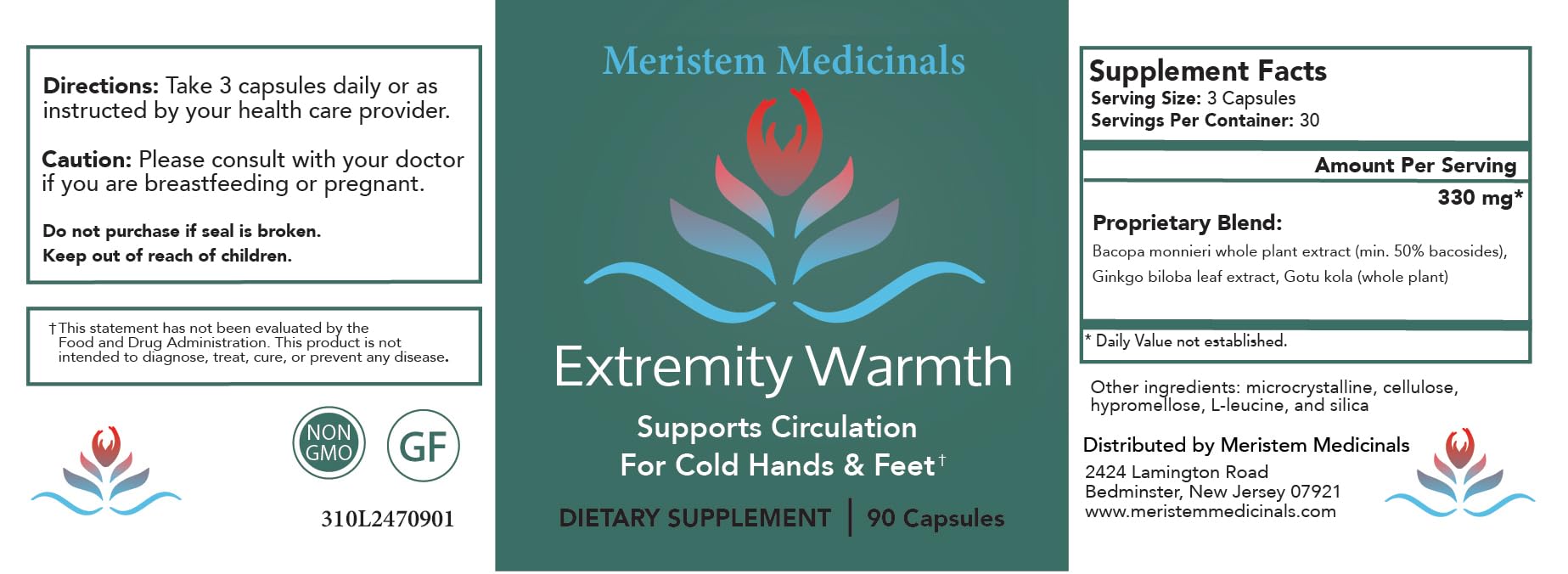 Extremity Warmth - for Cold Hands and Feet Generic Au supplements