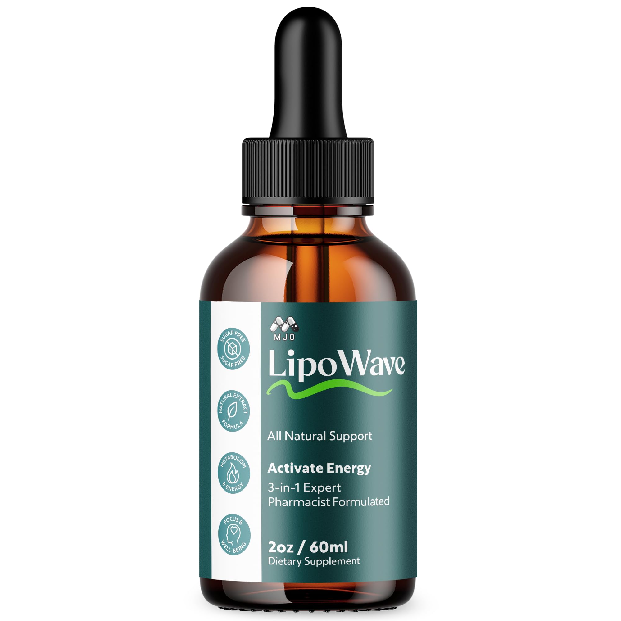 Lipowave Drops, Official LipoWave Drops with All Natural Ingredients, Advanced Overall Health and Wellness Vitamin Supplement Premium Formula for Maximum Strength Multivitamin Support (30 Servings) MJO Au supplements